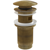 Донный клапан для раковины Alcadrain click/clack 5/4", ANTIC, с большой заглушкой, бронза (A392-ANTIC) Донный клапан для раковины Alcadrain click/clack 5/4", ANTIC, с большой заглушкой, бронза (A392-ANTIC)