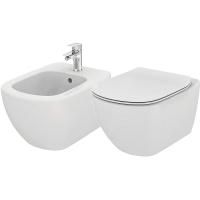 Промо-комплект 3 по цене 2 Ideal Standard TESI состоящий из: подвесной унитаз T007901, тонкое сидение T352701, подвесное биде T457001 (PT457001) Промо-комплект 3 по цене 2 Ideal Standard TESI состоящий из: подвесной унитаз T007901, тонкое сидение T352701, подвесное биде T457001 (PT457001)