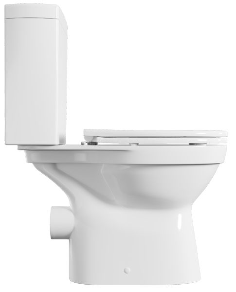 картинка Унитаз-компакт Vitra Norm Eisberg 355х640х805, быстросьемное сиденье дюропласт с микролифтом, белый (9844B099-7202) 