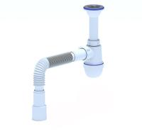 Сифон для раковины Ани Пласт 1 1/2x40 с гибкой трубой 40х 40х50 1/30 (C0515) Сифон для раковины Ани Пласт 1 1/2x40 с гибкой трубой 40х 40х50 1/30 (C0515)