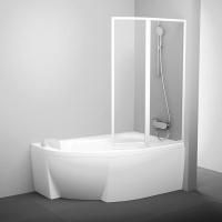 Шторка для ванны складная Ravak VSK2 Rosa 160х150 цвет профиля белый (76P90100Z1) Шторка для ванны складная Ravak VSK2 Rosa 160х150 цвет профиля белый (76P90100Z1)