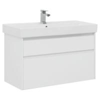 Тумба под раковину Aquanet Nova Lite 100 (SLIM SYNERGY) белый, 2 ящика Тумба под раковину Aquanet Nova Lite 100 (SLIM SYNERGY) белый, 2 ящика
