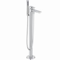 Смеситель для ванны и душа KLUDI ZENTA SL DN 15, для отдельно стоящих ванн, однорычажный, хром (485900565)