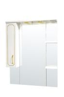 Зеркало-шкаф Loranto CORALL GOLD 80х17х102.5 Подвесной, Белый (CS00037999) Зеркало-шкаф Loranto CORALL GOLD 80х17х102.5 Подвесной, Белый (CS00037999)