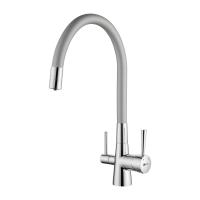 Смеситель Lemark Comfort LM3075С-Silver для кухни с подключением к фильтру с питьевой водой Смеситель Lemark Comfort LM3075С-Silver для кухни с подключением к фильтру с питьевой водой