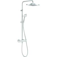 Душевая система KLUDI LOGO DUAL SHOWER SYSTEM с термостатом, хром (6809805-00) Душевая система KLUDI LOGO DUAL SHOWER SYSTEM с термостатом, хром (6809805-00)