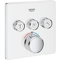 Смеситель термостатический Grohe Grohtherm SmartControl внешняя частьна 3 выхода, белая луна (29157LS0) Смеситель термостатический Grohe Grohtherm SmartControl внешняя частьна 3 выхода, белая луна (29157LS0)