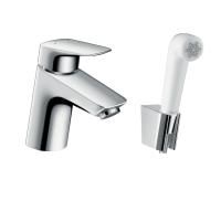 Смеситель для раковины с гигиеническим душем Hansgrohe Logis Керамический картридж (71290000)