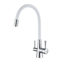Смеситель Lemark Comfort LM3075C-White для кухни с подключением к фильтру с питьевой водой Смеситель Lemark Comfort LM3075C-White для кухни с подключением к фильтру с питьевой водой