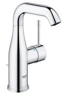Смеситель для раковины Grohe Essence+ Керамический картридж со сливным гарнитуром Хром (23462001) Смеситель для раковины Grohe Essence+ Керамический картридж со сливным гарнитуром Хром (23462001)