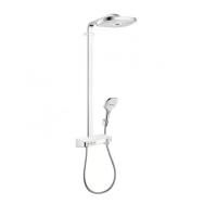 27127400 Raindance Select E 300 3jet Showerpipe, ½’, белый/хром