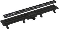 Душевой лоток Alcadrain Simple с черной матовой решеткой (APZ10BLACK-750M) Душевой лоток Alcadrain Simple с черной матовой решеткой (APZ10BLACK-750M)