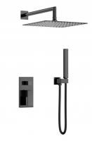 Душевой комплект Boheme Qubic Shine Gun Metal 474-3-SGM Душевой комплект Boheme Qubic Shine Gun Metal 474-3-SGM