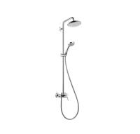 27222000 Croma 220 Showerpipe с однорычажным смесителем, поворотный держатель 400 мм, ½’