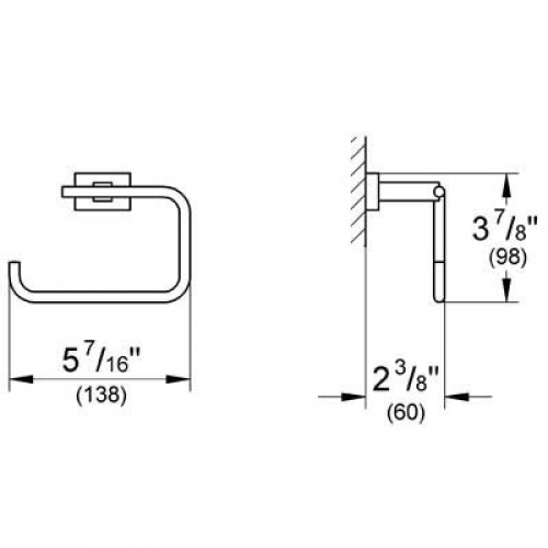 картинка Держатель туалетной бумаги Grohe Essentials Cube Подвесной, Хром (40507001) картинка Держатель туалетной бумаги Grohe Essentials Cube Подвесной, Хром (40507001)
