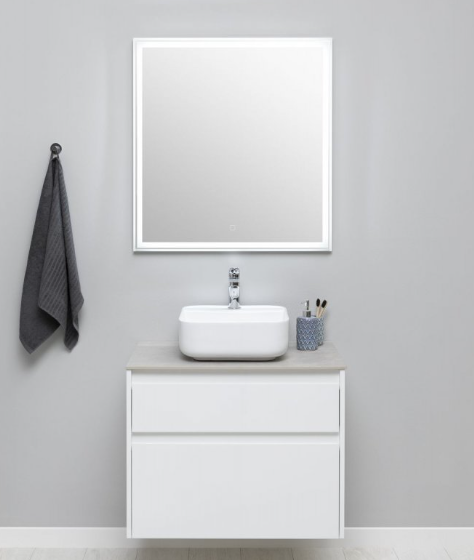картинка Тумба под раковину Aquanet Nova Lite 75 белый (2 ящика) 