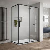 Душевой уголок Slim-U VSR-2SU9012CLB, 1200*900, м.черный, стекло прозрачное Душевой уголок Slim-U VSR-2SU9012CLB, 1200*900, м.черный, стекло прозрачное