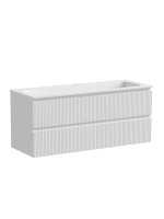 Тумба подвесная SANCOS Snob T 1195х445х500, c двумя ящиками оснащенными доводчиками, Bianco, арт.SNT120W Тумба подвесная SANCOS Snob T 1195х445х500, c двумя ящиками оснащенными доводчиками, Bianco, арт.SNT120W
