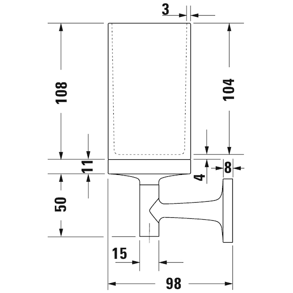 картинка Стакан для зубных щеток Duravit Starck T Черный матовый (0099314600) картинка Стакан для зубных щеток Duravit Starck T Черный матовый (0099314600)