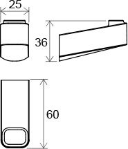 картинка Крючок Ravak 10° Подвесной, Хром (X07P353) картинка Крючок Ravak 10° Подвесной, Хром (X07P353)