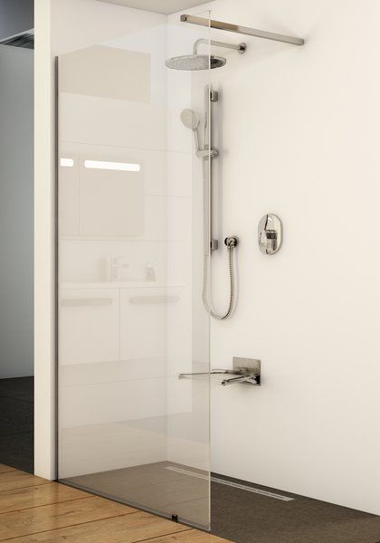 картинка Душевая стенка неподвижная Ravak ST Walk-In Wall 1000 x 2000 блестящий + транспарент 