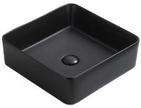 Раковина накладная Azario 41.5х41.5х13.5 фаянс, цвет Черный (AZ7050DMB) Раковина накладная Azario 41.5х41.5х13.5 фаянс, цвет Черный (AZ7050DMB)