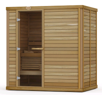 Сауна в сборе SAWO 1420RS-CS (1,4м х 2,0м, ель, без оборудования и аксессуаров, дизайн Classic)