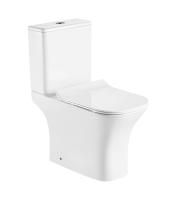 Унитаз напольный Azario FRETTA SQUARE 650х340х770 безободковый с бачком и сиденьем микролифт (AZ-1215A)