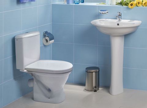 картинка Унитаз-компакт Santek Алькор с сидением стандарт, косой выпуск (1.WH30.2.196) 