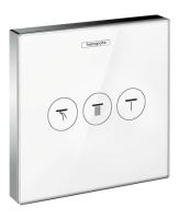 15736400 Модуль ShowerSelect с тремя запорными клапанами, стеклянный 15736400 Модуль ShowerSelect с тремя запорными клапанами, стеклянный