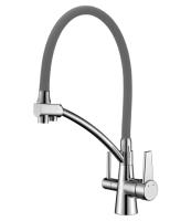 Смеситель Lemark Comfort LM3071C-Gray для кухни с подключением к фильтру с питьевой водой Смеситель Lemark Comfort LM3071C-Gray для кухни с подключением к фильтру с питьевой водой