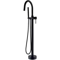 Напольный смеситель для ванны с душем Boheme Uno BLACK 469-B Напольный смеситель для ванны с душем Boheme Uno BLACK 469-B