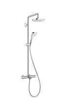 27352400 Croma Select E 180 2jet Showerpipe для ванны с термостатом 27352400 Croma Select E 180 2jet Showerpipe для ванны с термостатом