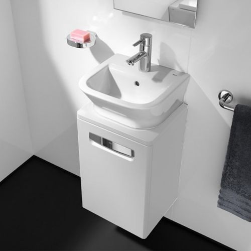 картинка Модуль для раковины Roca THE GAP ORIGINAL 450 мм, белый глянец картинка Модуль для раковины Roca THE GAP ORIGINAL 450 мм, белый глянец