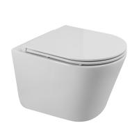 Унитаз подвесной безободковый со смывом TORNADO BelBagno FLAY-TOR BB053CH-TOR-FC+BB870SC Унитаз подвесной безободковый со смывом TORNADO BelBagno FLAY-TOR BB053CH-TOR-FC+BB870SC