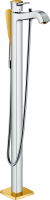 Hansgrohe 31445090 Metropol Classic Смеситель для ванны однорычажный, напольный, с рычаговой рукояткой, хром/под золото Hansgrohe 31445090 Metropol Classic Смеситель для ванны однорычажный, напольный, с рычаговой рукояткой, хром/под золото