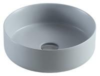 Раковина накладная Azario 35.5х35.5х12 фаянс, цвет Серый матовый (AZ3134MFG)