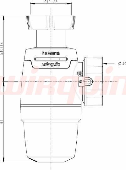 картинка Сифон для мойки WIRQUIN NEO AIR инновационный без выпуска (30987073) картинка Сифон для мойки WIRQUIN NEO AIR инновационный без выпуска (30987073)