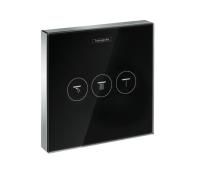 Переключатель потоков Hansgrohe ShowerSelect Glass, стеклянный (черный/хром) (15736600) Переключатель потоков Hansgrohe ShowerSelect Glass, стеклянный (черный/хром) (15736600)