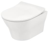 Унитаз подвесной TOTO MH 394x530x339 безободковый с сиденьем WC seat микролифт (CW162Y+TC514G)