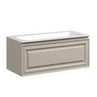 Тумба подвесная SANCOS Very 995х445х406, c одним ящиком оснащенным доводчиками, Beige Soft , арт.VR100CE Тумба подвесная SANCOS Very 995х445х406, c одним ящиком оснащенным доводчиками, Beige Soft , арт.VR100CE
