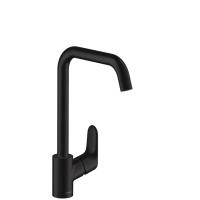 Смеситель для кухонной мойки Hansgrohe Focus Керамический картридж, цвет Черный (31820670)