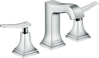 Смеситель для раковины Hansgrohe Metropol Classic Керамическая кран-букса со сливным гарнитуром Хром (31330000)