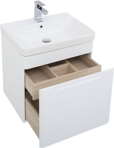 картинка Тумба с раковиной Aquanet София 60 белый картинка Тумба с раковиной Aquanet София 60 белый