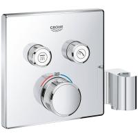 Смеситель для душа Grohe Grohtherm SmartControll внешняя часть на 2 выхода со встроенным держателем ручного душа, хром (29125000) Смеситель для душа Grohe Grohtherm SmartControll внешняя часть на 2 выхода со встроенным держателем ручного душа, хром (29125000)