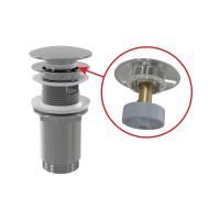 Донный клапан Alcadrain для раковины, click/clack 5/4", цельнометаллический с большой заглушкой (A392C) Донный клапан Alcadrain для раковины, click/clack 5/4", цельнометаллический с большой заглушкой (A392C)