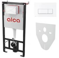 Инсталляция Alcadrain AM101/1120-4:1 RU для унитаза с белой клавишей смыва M570 (AM101/1120-4:1 RU M570-0001) Инсталляция Alcadrain AM101/1120-4:1 RU для унитаза с белой клавишей смыва M570 (AM101/1120-4:1 RU M570-0001)
