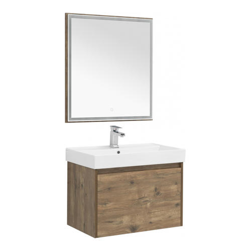 картинка Тумба под раковину Aquanet Nova Lite 75 дуб рустикальный (1 ящик) 