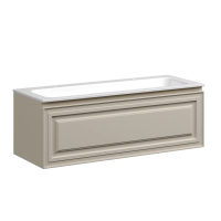 Тумба подвесная SANCOS Very 1195х445х406, c одним ящиком оснащенным доводчиками, Beige Soft , арт.VR120CE Тумба подвесная SANCOS Very 1195х445х406, c одним ящиком оснащенным доводчиками, Beige Soft , арт.VR120CE