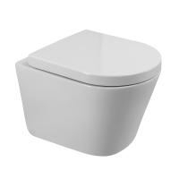 Унитаз подвесной безободковый со смывом TORNADO BelBagno FLAY-TOR BB053CH-TOR-FC+BB865SC Унитаз подвесной безободковый со смывом TORNADO BelBagno FLAY-TOR BB053CH-TOR-FC+BB865SC